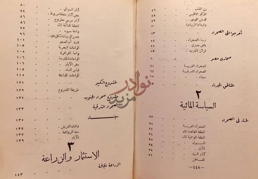 فهرس كتاب الصحراء افاق صالحة للاستثمار والزراعة