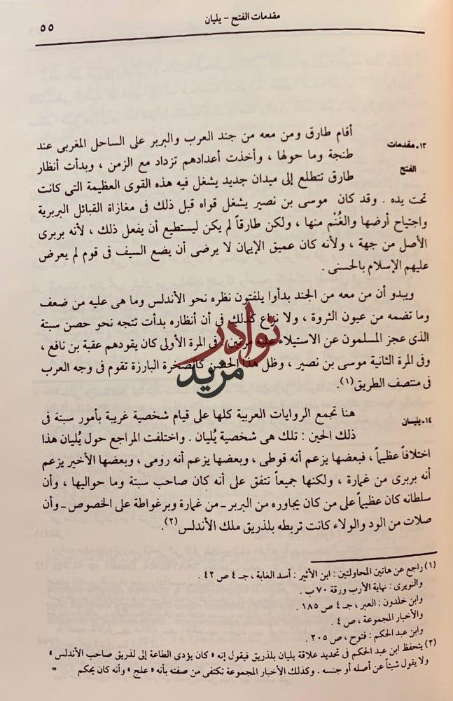 فجر الاندلس دراسة في تاريخ الاندلس