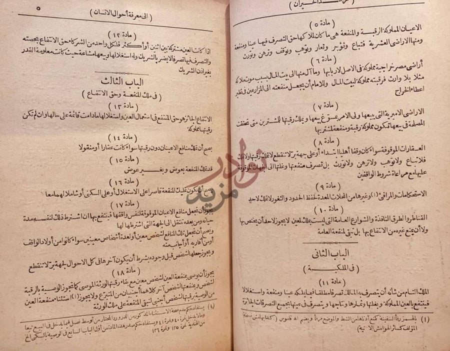 صفحة داخلية كتاب مرشد الحيران الى معرفة احوال الانسان