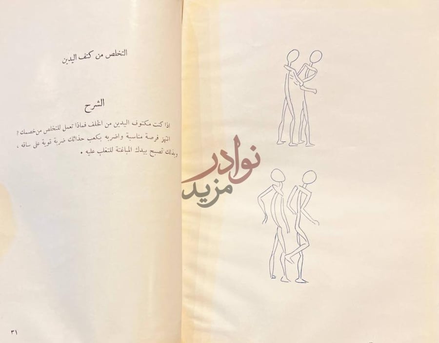 صفحة داخلية كتاب اساليب الدفاع عن النفس الشرح