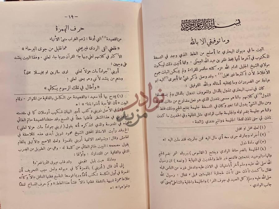 صفحة داخلية كتاب عبث الوليد حرف الهمزة