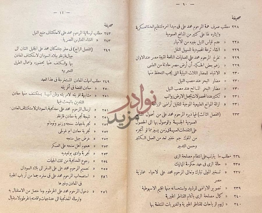 فهرس كتاب مناهج الالباب المصرية في مباهج الاداب العصري