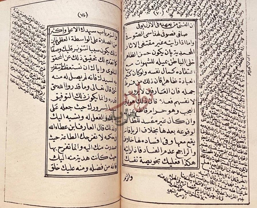 صفحة داخلية كتاب شرح ارشاد المريد باب الزجر