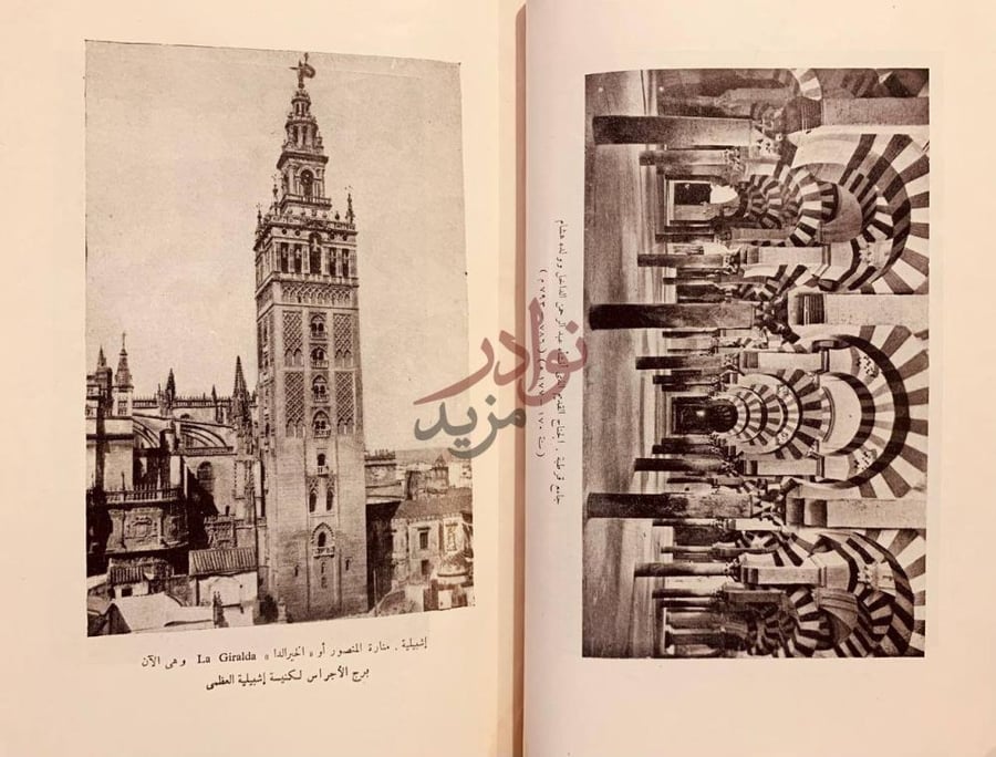 صفحة داخلية كتاب الاثار الاندلسية الباقية في اسبانيا
