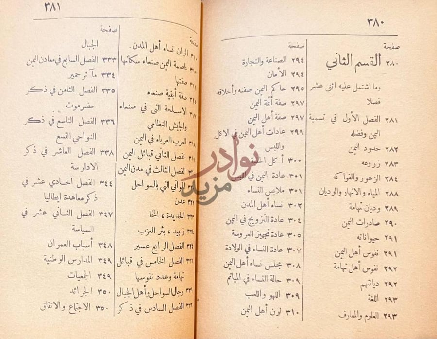 فهرس كتاب تاريخ اليمن او فرجة الهموم والحزن في حوادث و تاريخ