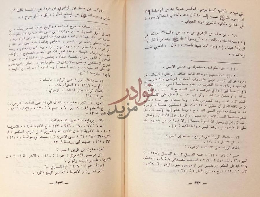 صفحة داخلية كتاب مشيخة ابن طهمان متن الحديث مع شرح