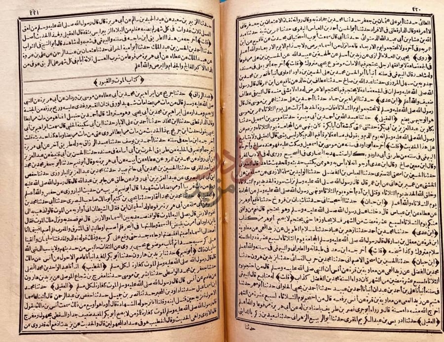صفحة داخلية كتاب اللآلي المصنوعة في الاحاديث الموضوعة