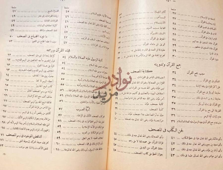 فهرس كتاب الفرقان