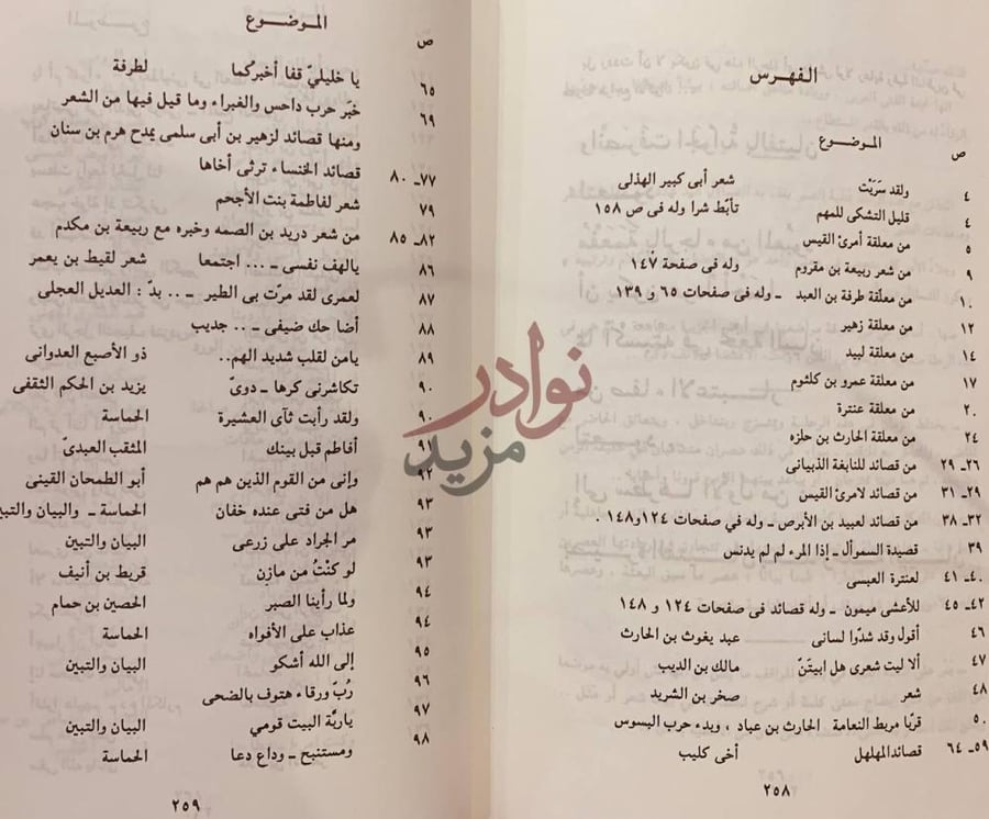 فهرس كتاب رحلة الفتيان في مرابع البيان الفهرس