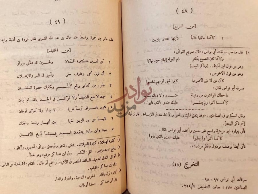 صفحة داخلية كتاب عروة بن اذينة شعره وحياته