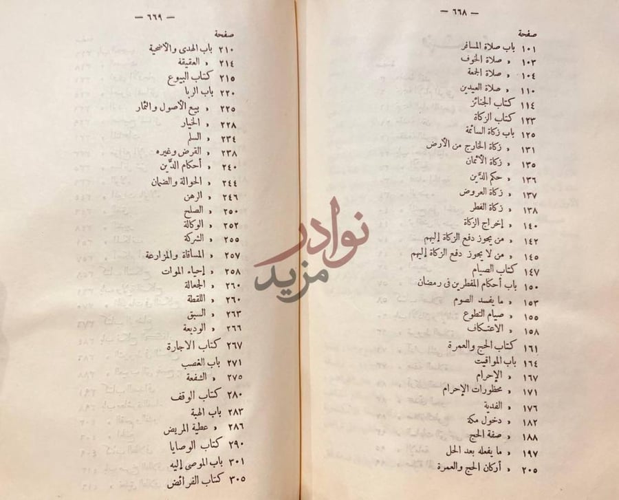فهرس كتاب العمدة شرح العمدة في فقه الامام احمد بن حنبل