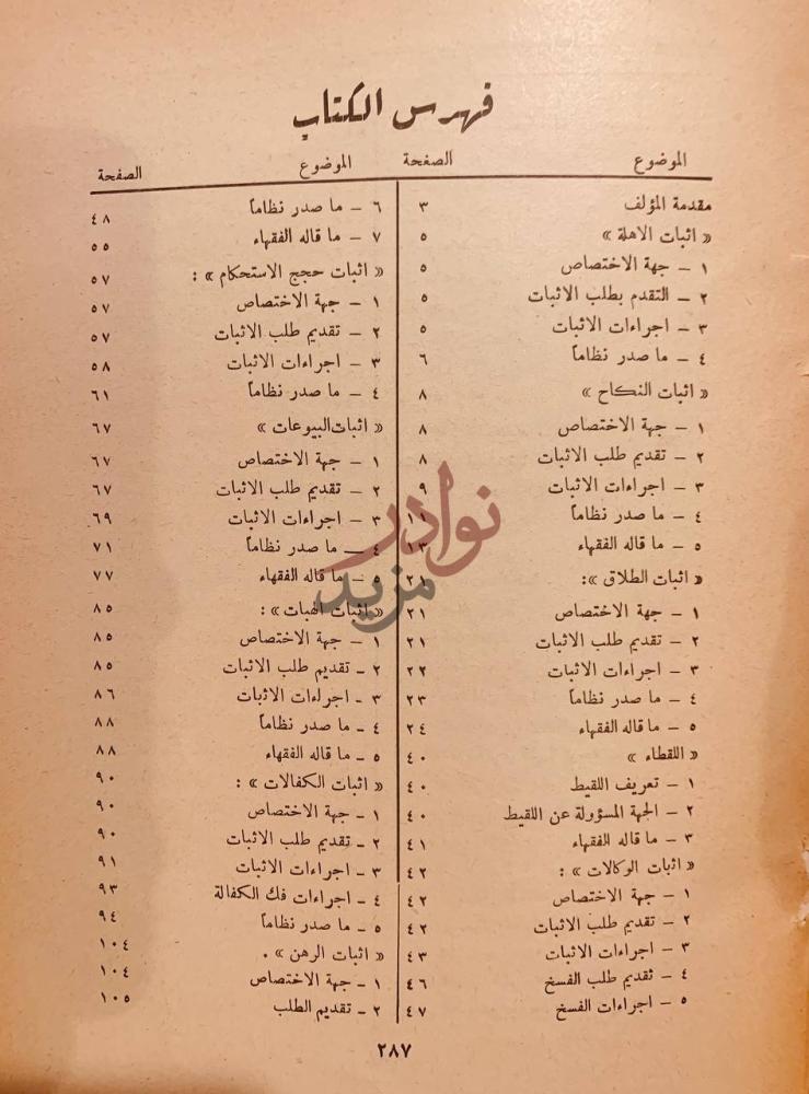 فهرس كتاب علاقات المواطن بالدوائر الشرعية فهرس الكتاب
