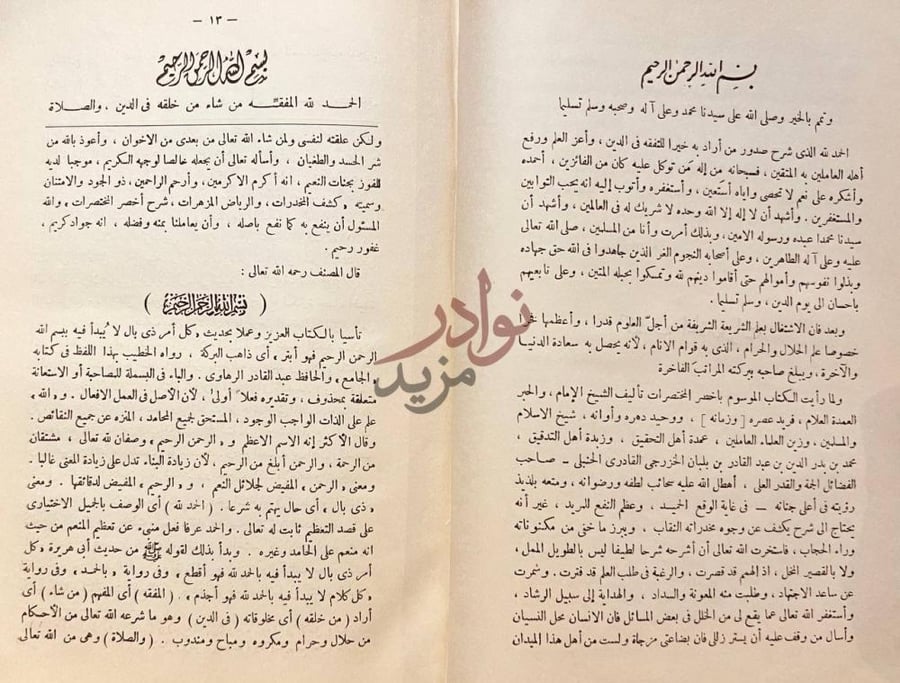 مقدمة كتاب كشف المخدرات والرياض المزهرات شرح اخصر المختصرات