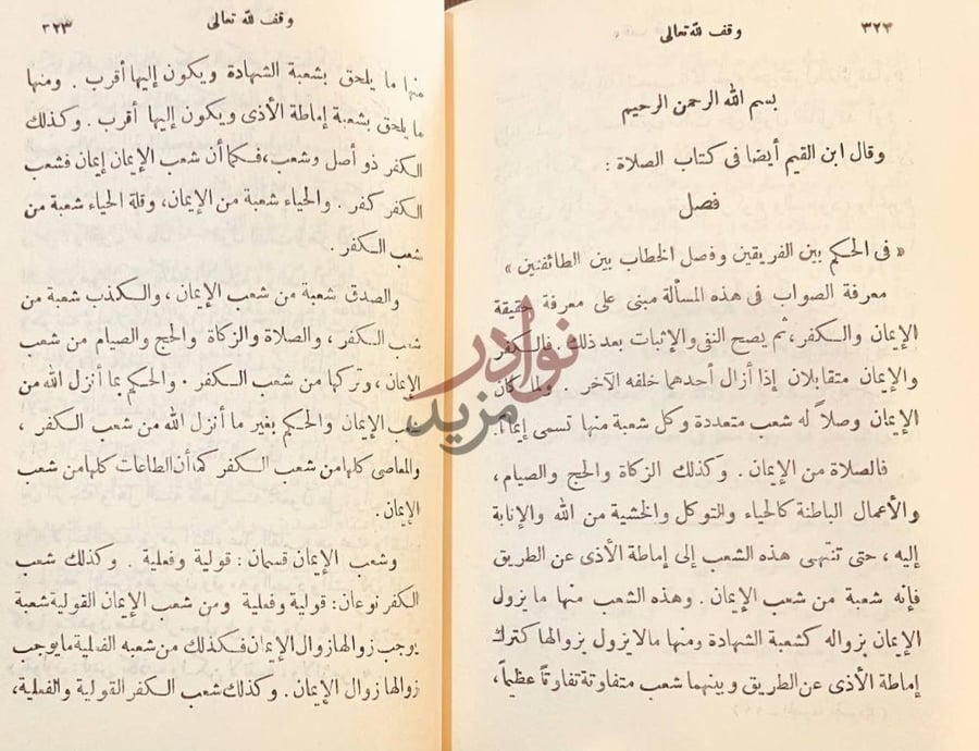 صفحة داخلية كتاب المجموعة المحمودية وقال ابن القيم أيضا