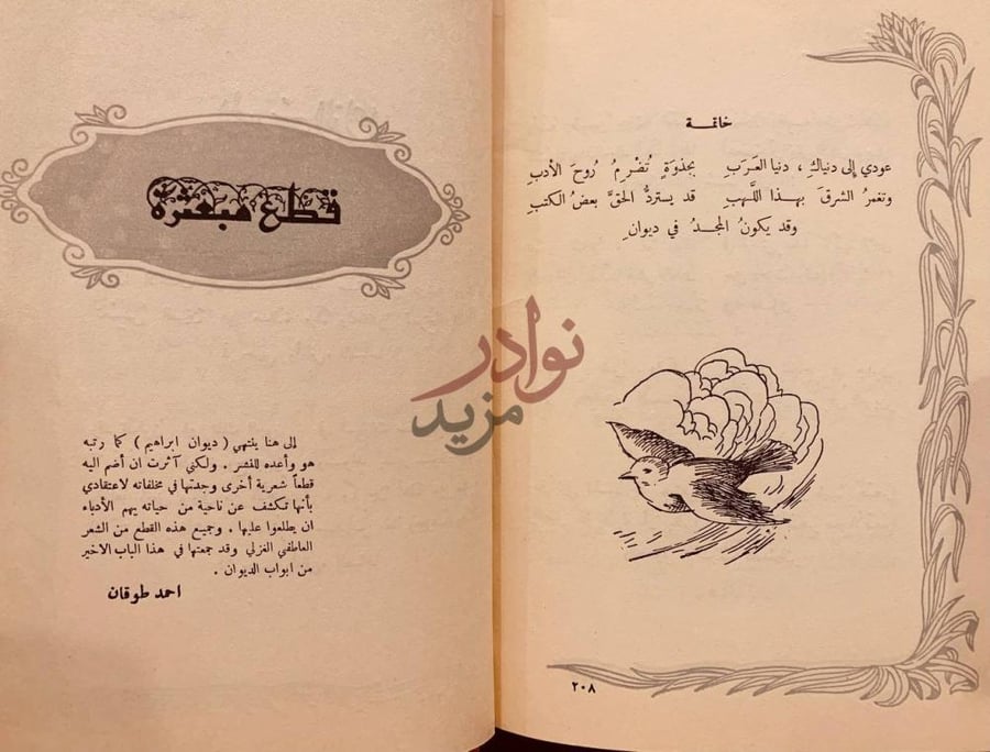 صفحة داخلية كتاب ديوان ابراهيم قطع مفقودة