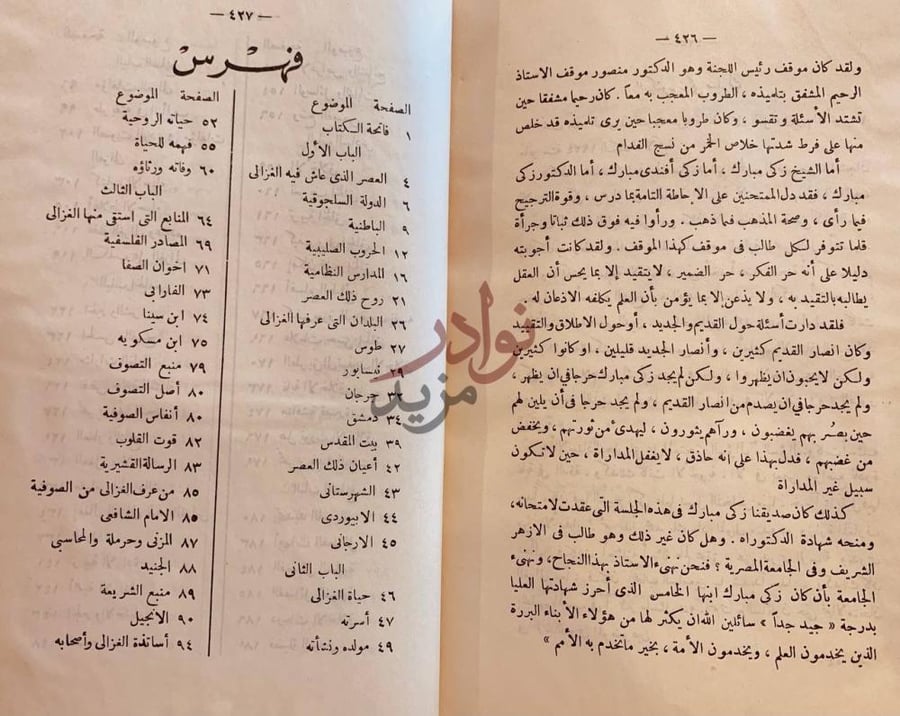 فهرس كتاب الاخلاق عند الغزالي فهرس