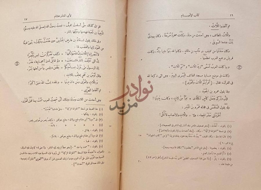 صفحة داخلية كتاب الاصنام ثم اتخذوا اللات