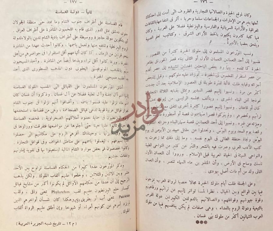 صفحة داخلية كتاب تاريخ شبه الجزيرة العربية في عصورها القديمة