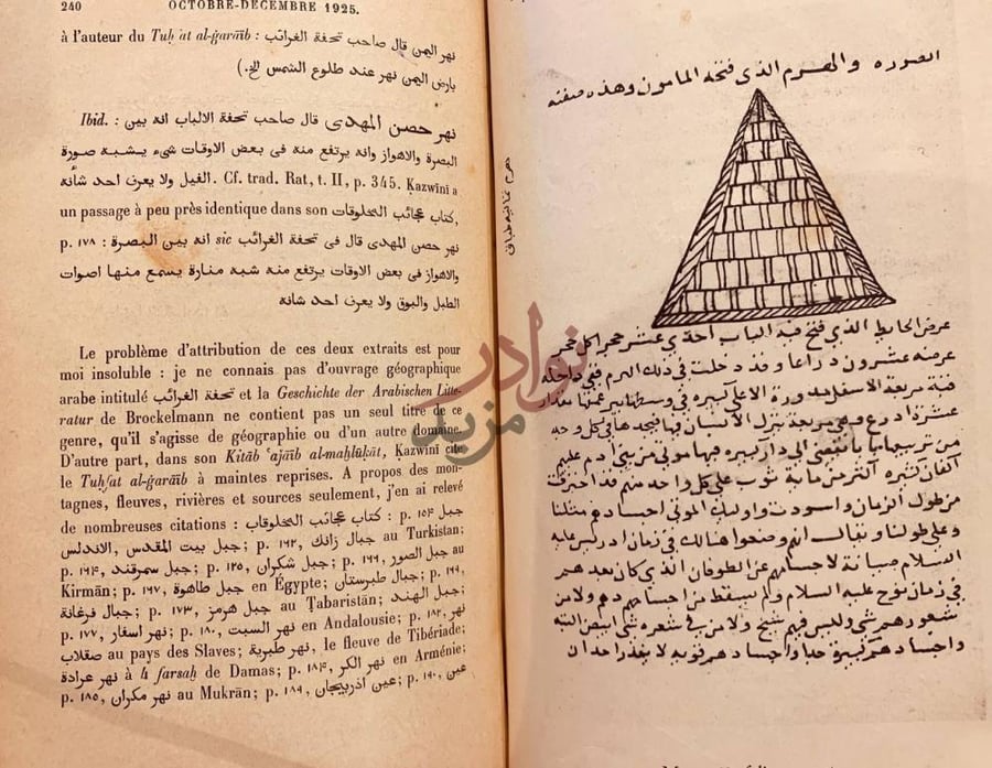 صفحة داخلية كتاب تحفة الالباب ونخبة الاعجاب