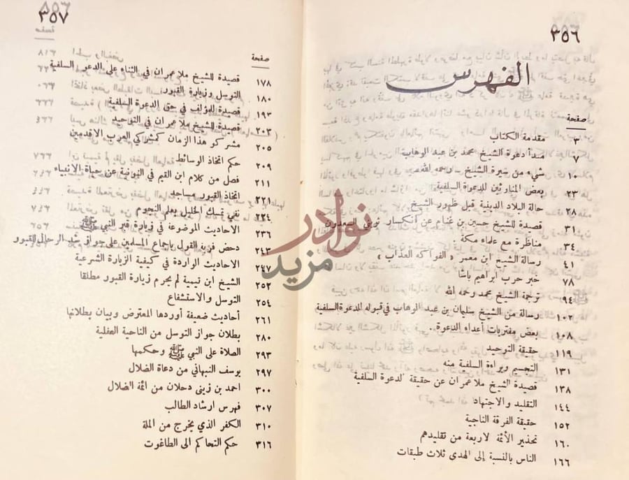 فهرس كتاب كشف غياهب الظلام عن اوهام جلاء الاوهام الفهرس