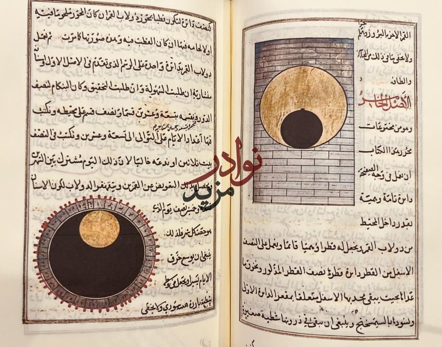 صورة مخطوط ارشميدس في عمل البنكامات/الكواكب الدرية في وضع البنكامات الدورية /الطرق السنية في الالات الروحانية /تجليد اركان