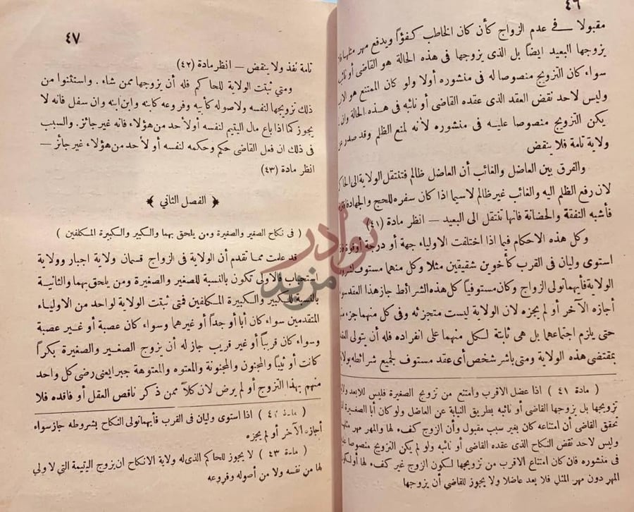 صفحة داخلية كتاب مختصر شرح الاحكام الشرعية في الاحوال الشخصية