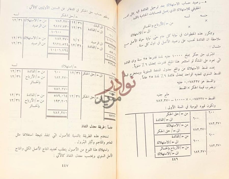 صفحة داخلية كتاب المدخل في المحاسبة المالية