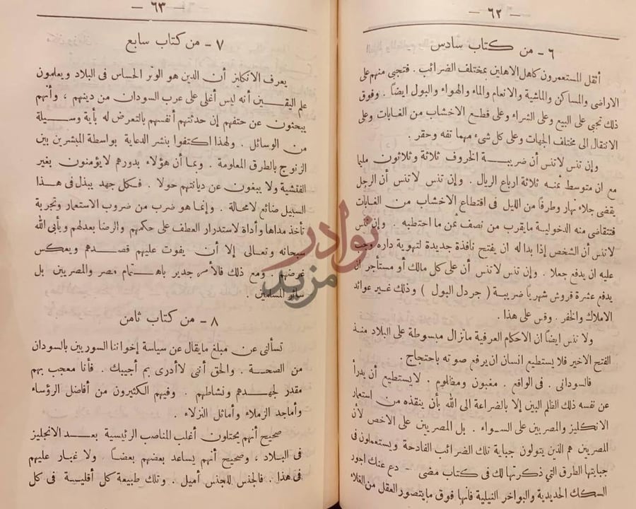 صفحة داخلية كتاب ضحايا مصر في السودان وخفايا السياسة