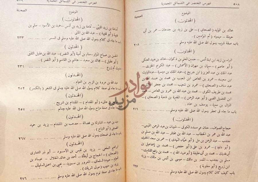فهرس كتاب المختصر في الشمائل المحمدية وشرحها فهرس المختصر