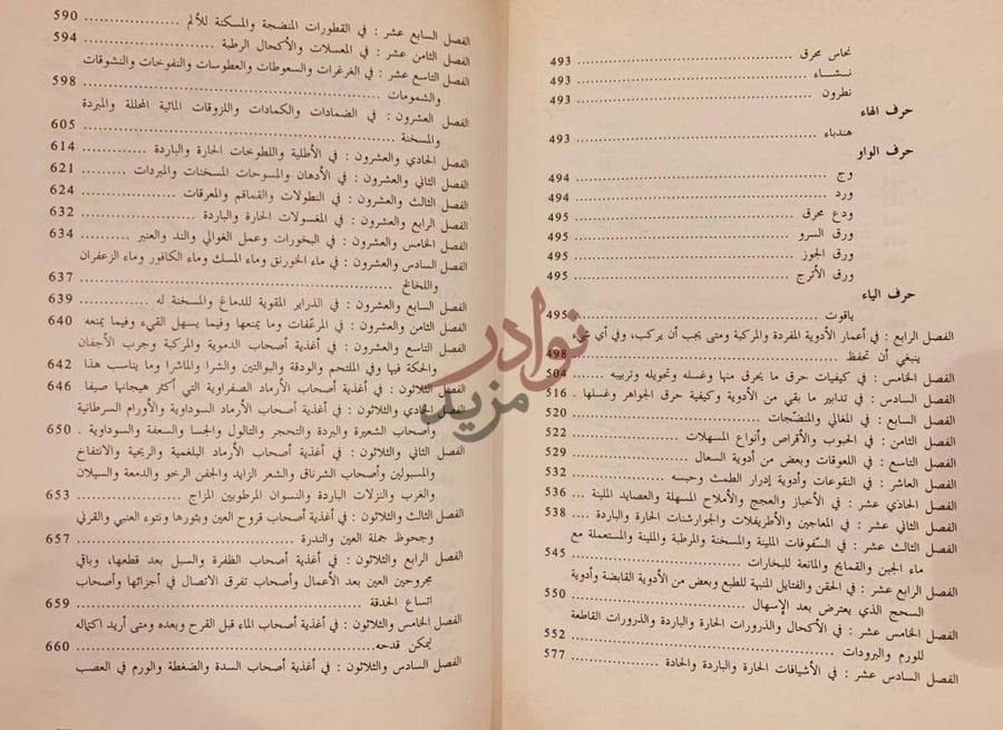 فهرس كتاب الكافي في الكحل