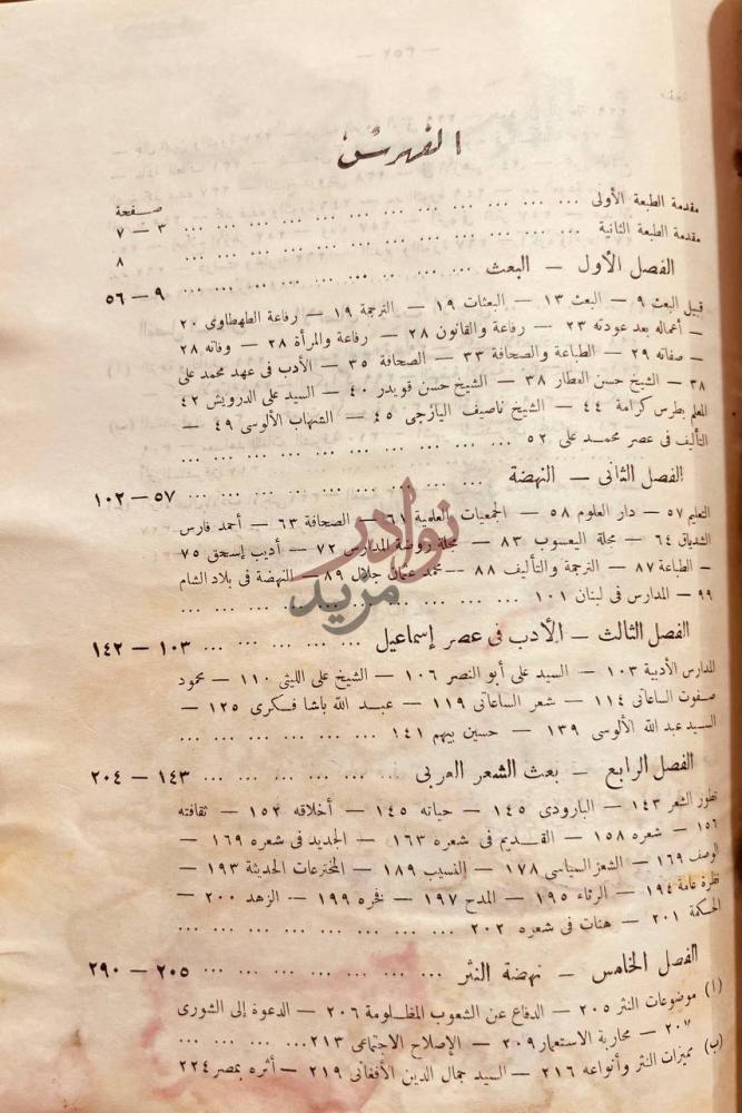 فهرس كتاب في الادب الحديث مجلد واحد الفهرس