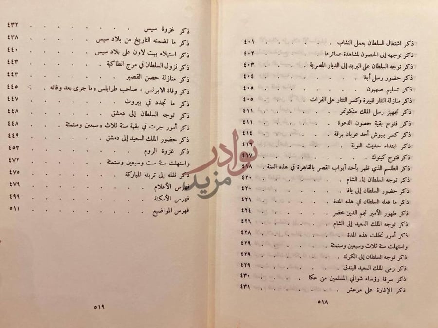 فهرس كتاب الروض الزاهر في سيرة الملك الظاهر فهرس الموضوعات