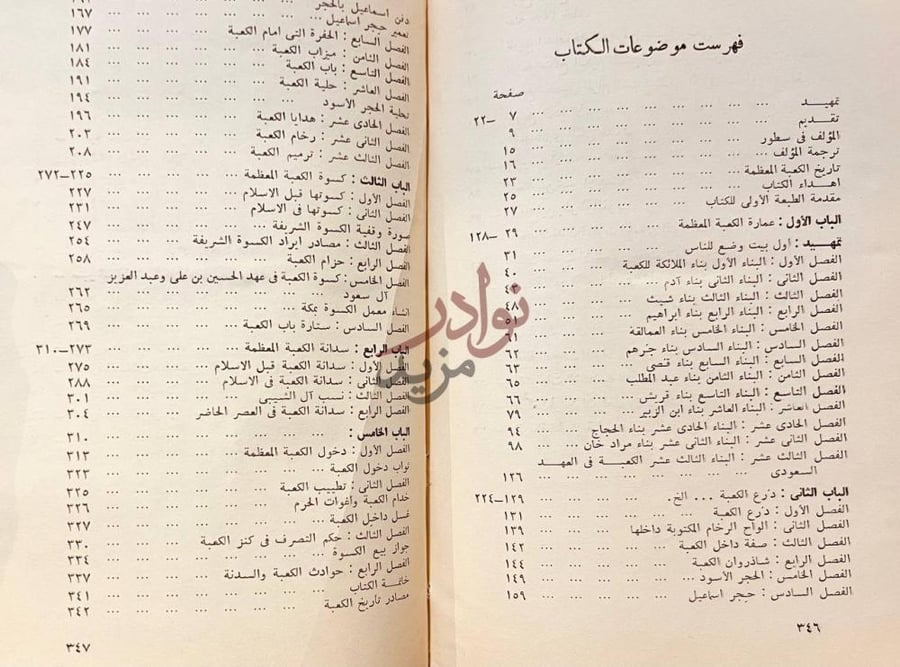 فهرس كتاب تاريخ الكعبة المعظمة عمارتها وكسوتها وسدانتها