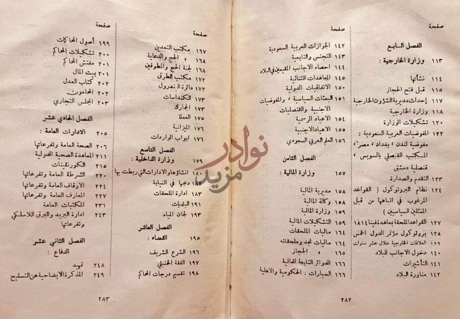 فهرس كتاب البلاد العربية السعودية