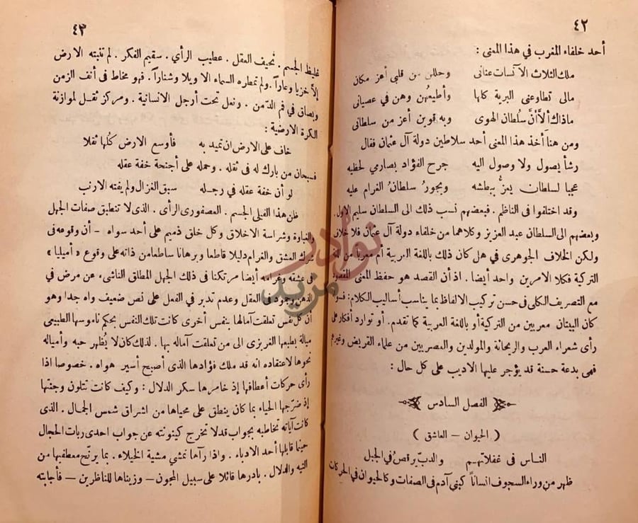 صفحة داخلية كتاب الغرام والسياسة او نابليون الاول