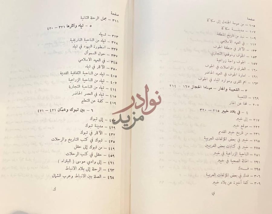 فهرس كتاب في شمال غرب الجزيرة فهرس موضوعات الكتاب