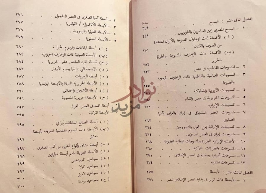 فهرس كتاب الفنون الاسلامية