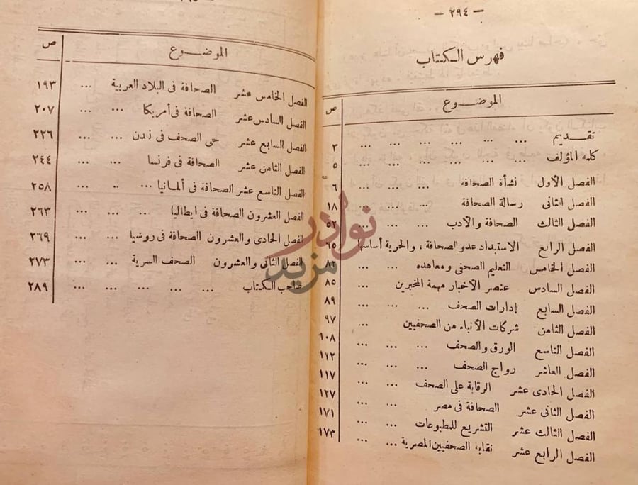 فهرس كتاب الصحافة والصحف فهرس الكتاب