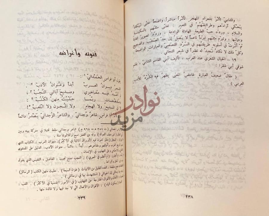 صفحة داخلية كتاب الشابي شاعر الحب والحياة فنه وأغراضه