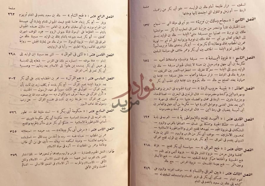 فهرس كتاب الصديق ابو بكر Continuation of the