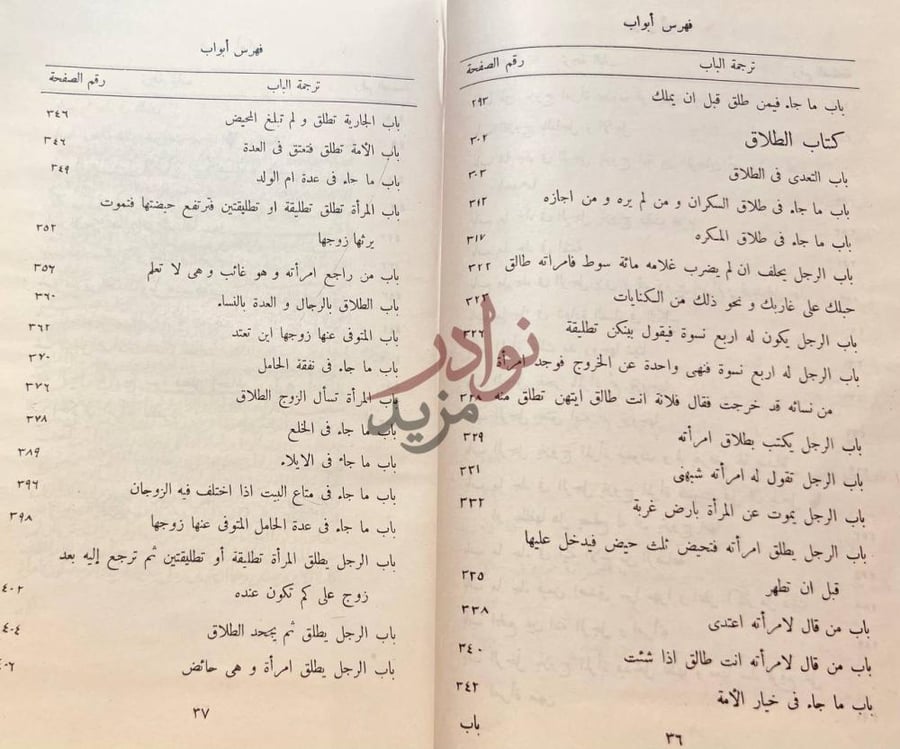 فهرس كتاب كتاب السنن فهرس أبواب