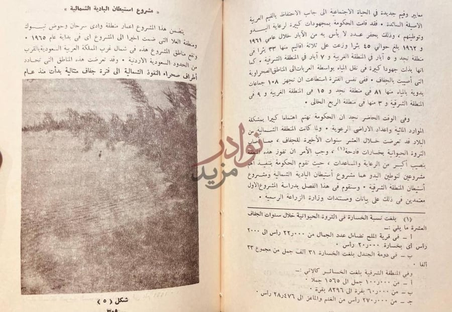 صفحة داخلية كتاب ملامح جغرافية حول استيطان القبائل البدوية
