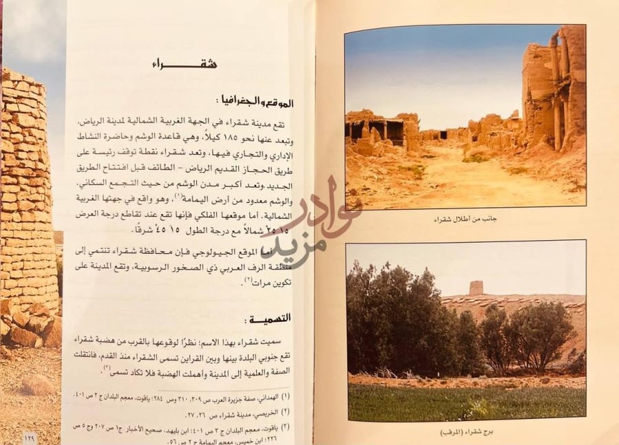 صفحة داخلية كتاب بنوزيد القبيلة القضاعية في حاضرة نجد شقراء