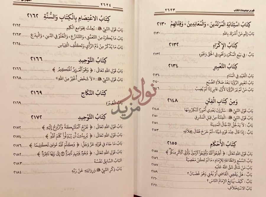 فهرس كتاب اعلام الحديث في شرح صحيح البخاري