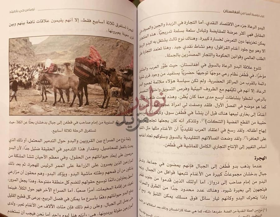 صفحة داخلية كتاب عرب وسط اسيا في افغانستان التحول في نظام