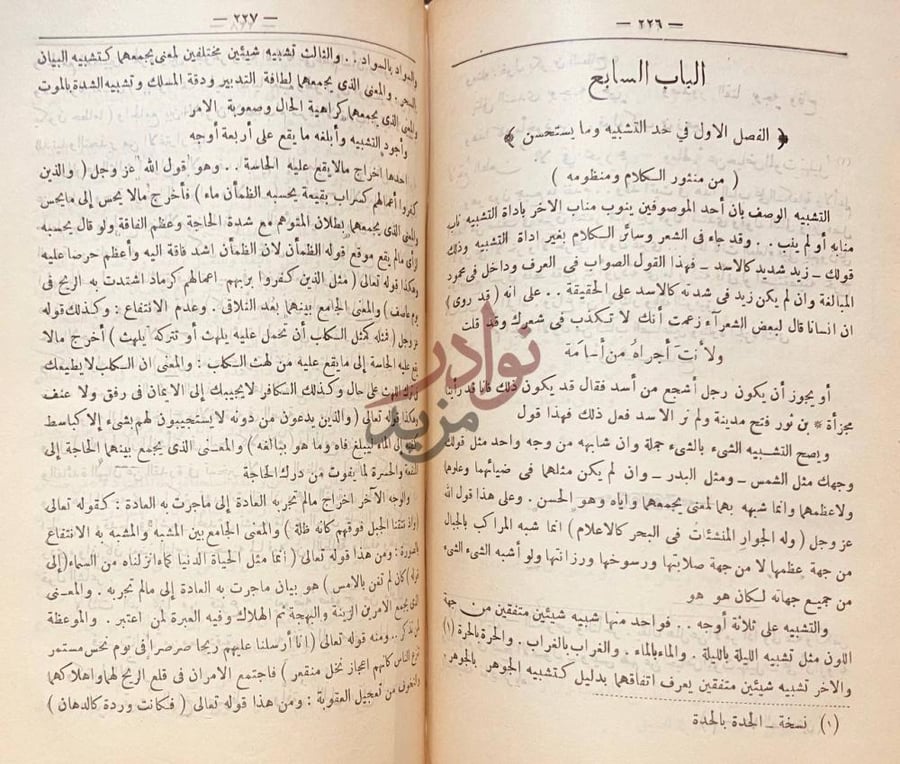 صفحة داخلية كتاب الصناعتين الكتابة والشعر