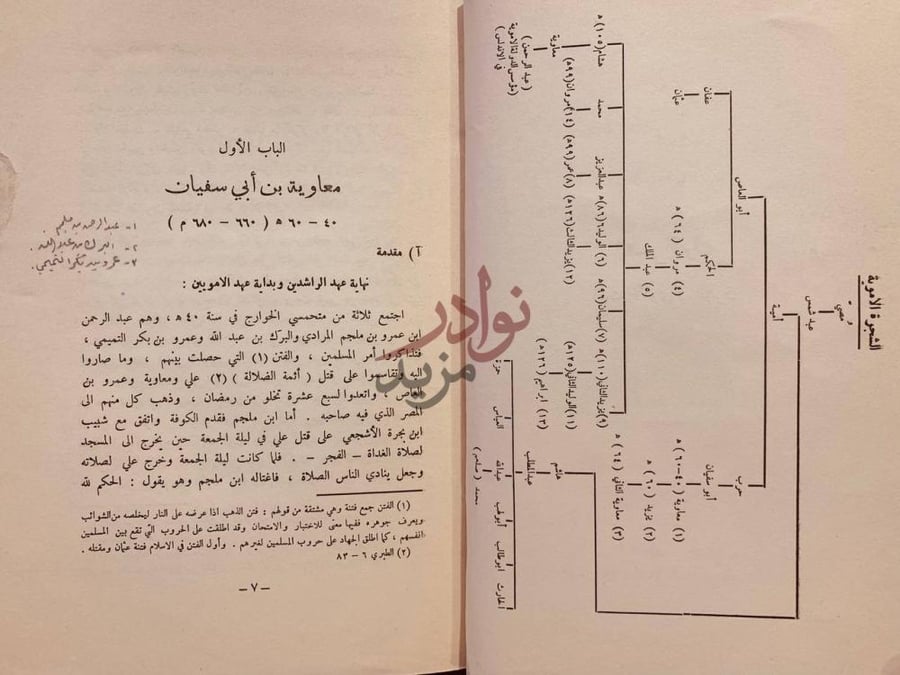 صفحة داخلية كتاب تاريخ الامة العربية عصر الاتساق تاريخ بني