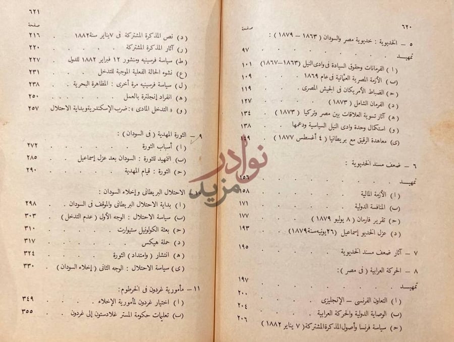 فهرس كتاب مصر والسودان تاريخ وحدة وادي النيل السياسية