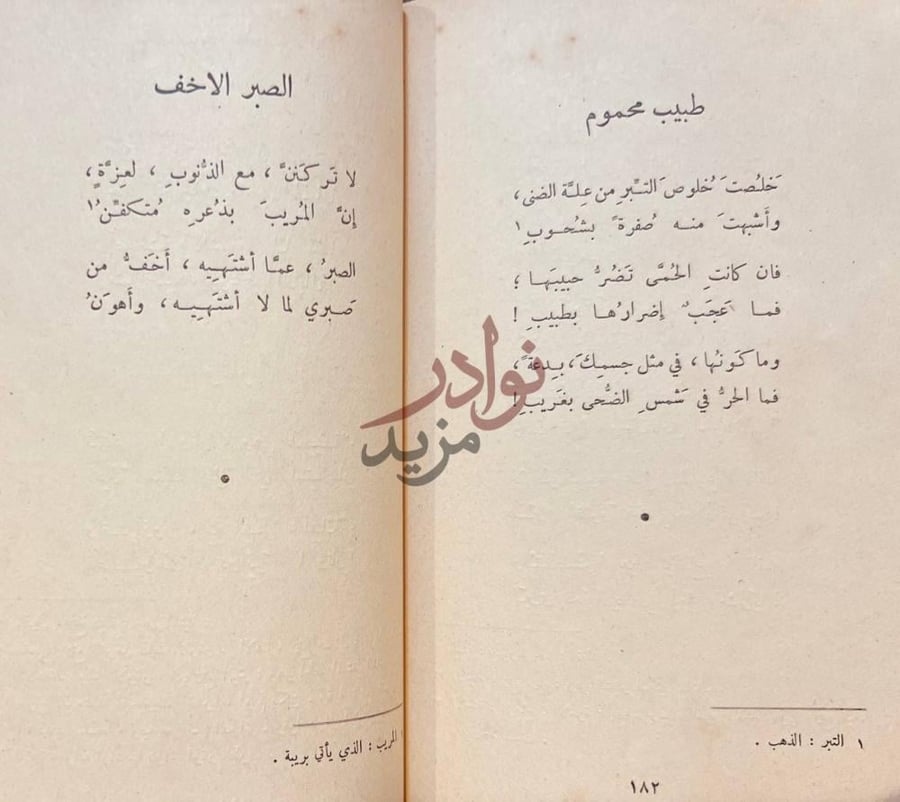 صفحة داخلية كتاب ديوان ابن سهل الصبر الاخف طبيب