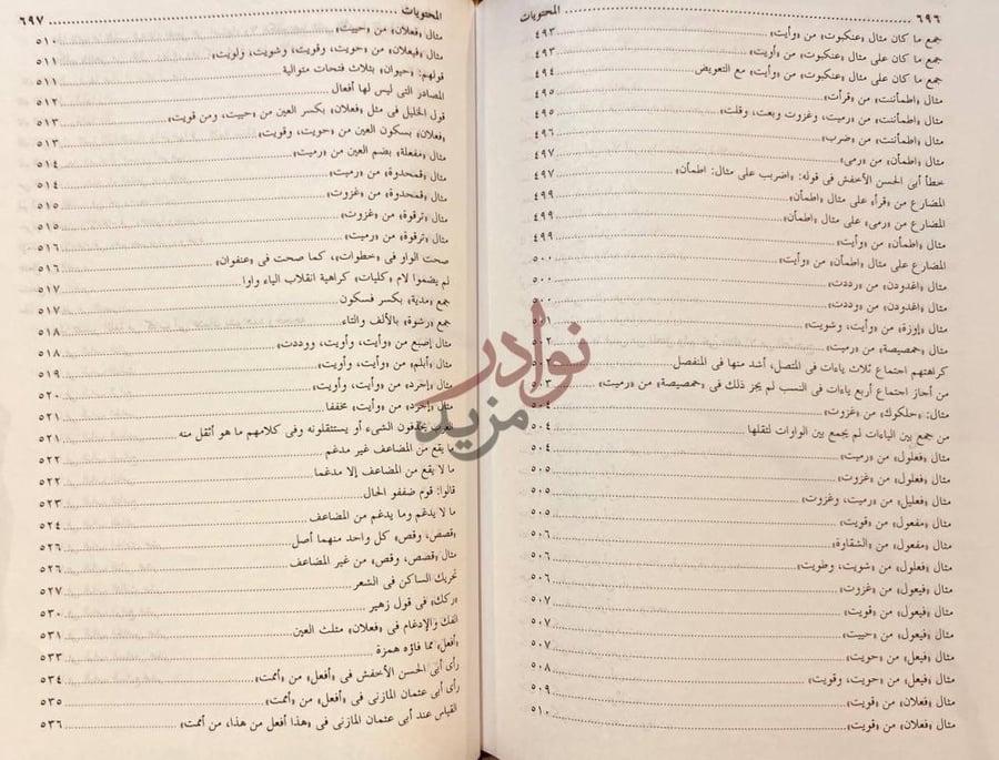 فهرس كتاب المنصف شرح كتاب التصريف المحتويات